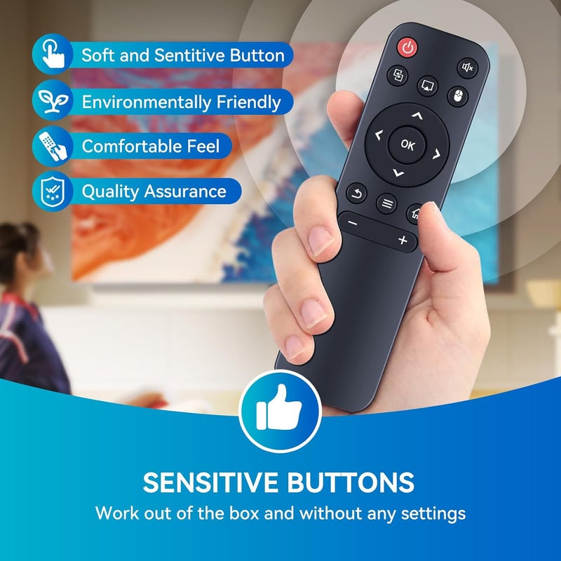 PZL بديل لجهاز التحكم عن بعد لجهاز العرض Mini Projector HY300 HY300Pro، لجهاز Magcubic HY300Pro، HOTPEAK PR06، Nonete NT30، SKUOU HY300 Plus، Maypug P1 Mini، HIPPUS HY300Pro، Salange HY300Pro، Aubor HY300Pro، Xgody - Image 4